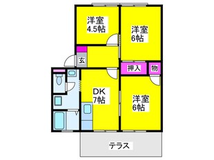 グレイス寺山の物件間取画像